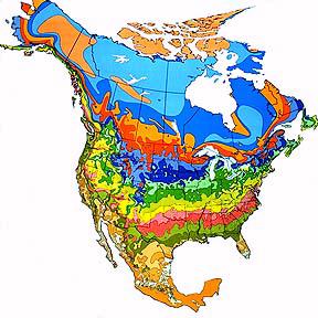 Zones de rusticit USA & CANADA